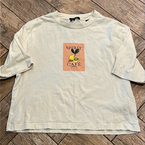 SCOTCH AND SODA Spirit Cafe cropped box tee medium - Picture 2 of 6